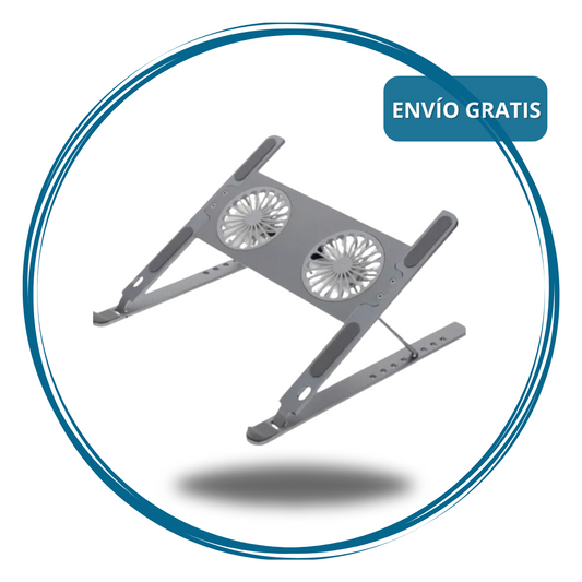 Soporte Plegable para Notebook Aluminio Con Cooler